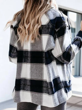 Camisa A Cuadros Mujer Ajustada Tejido Ligero Suave Rois