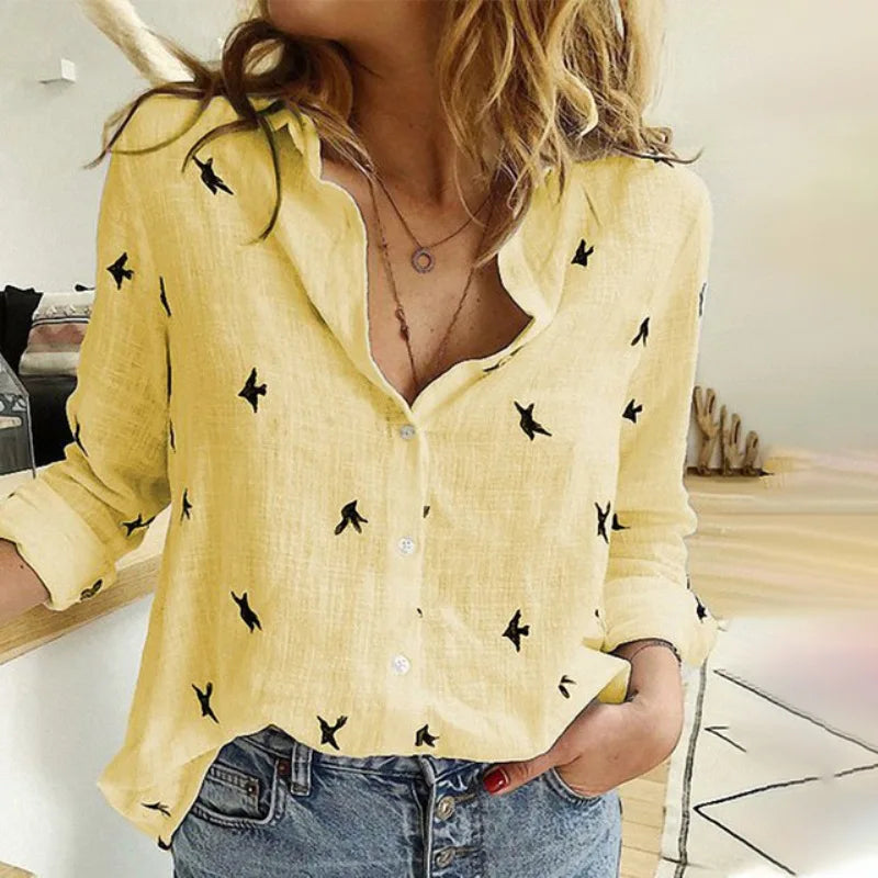 Camisa Mujer de Botón Colibrí Ligera y Sofisticada Colibri