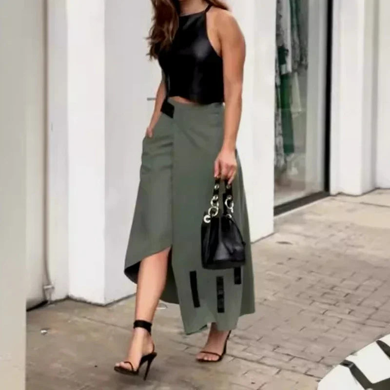 Conjunto Mujer Regata Y Falda Minimalista Ligero Musa