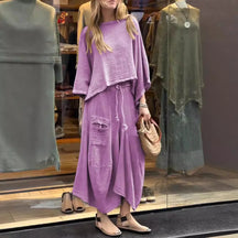 Conjunto De Lino Fresco Y Elegante Jeniffer Para Mujer Jeniffer