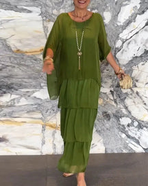 Vestido Mujer Elegante y Ligero con Silueta Elsa
