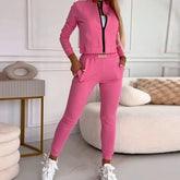 Conjunto Urbano Elegante Crop Con Cierre Alegra