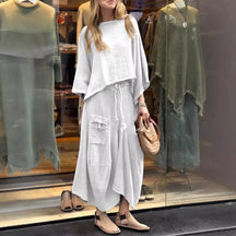 Conjunto De Lino Fresco Y Elegante Jeniffer Para Mujer Jeniffer