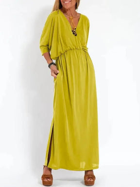 Vestido Elegante de Fiesta Corte Clásico Tejido Fluido Helena