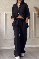 Conjunto de Lino Premium Fresco y Muy Versátil Nueva