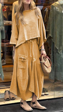 Conjunto De Lino Fresco Y Elegante Jeniffer Para Mujer Jeniffer