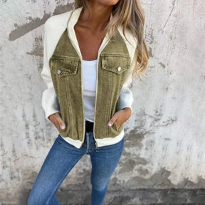 Chaqueta Mujer Ligera Moderna Con Textura Suave Muy Lia