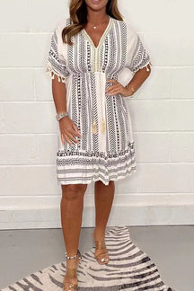 Vestido Mujer Elegante Con Caída Muy Ligero Tejido Suave Micaela