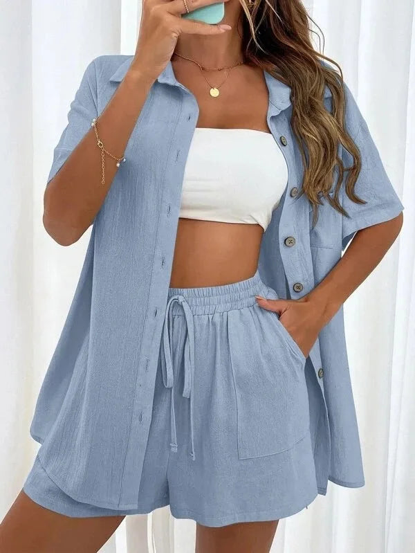 Conjunto Mujer Tela Ligera Verano Cómodo Rubi