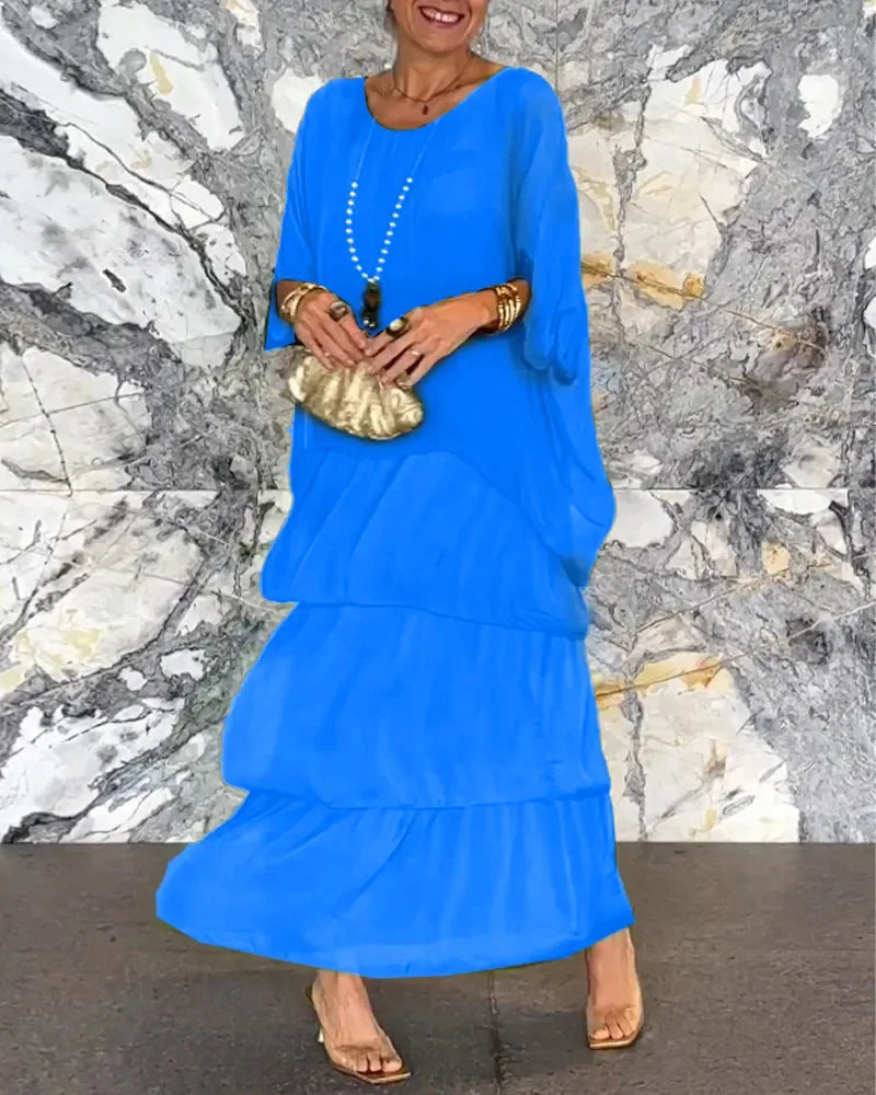 Vestido Mujer Elegante y Ligero con Silueta Elsa