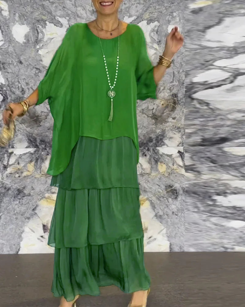 Vestido Mujer Elegante y Ligero con Silueta Elsa