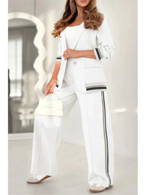 Conjunto Mujer Chaqueta Pantalón Tacto Suave Luiza