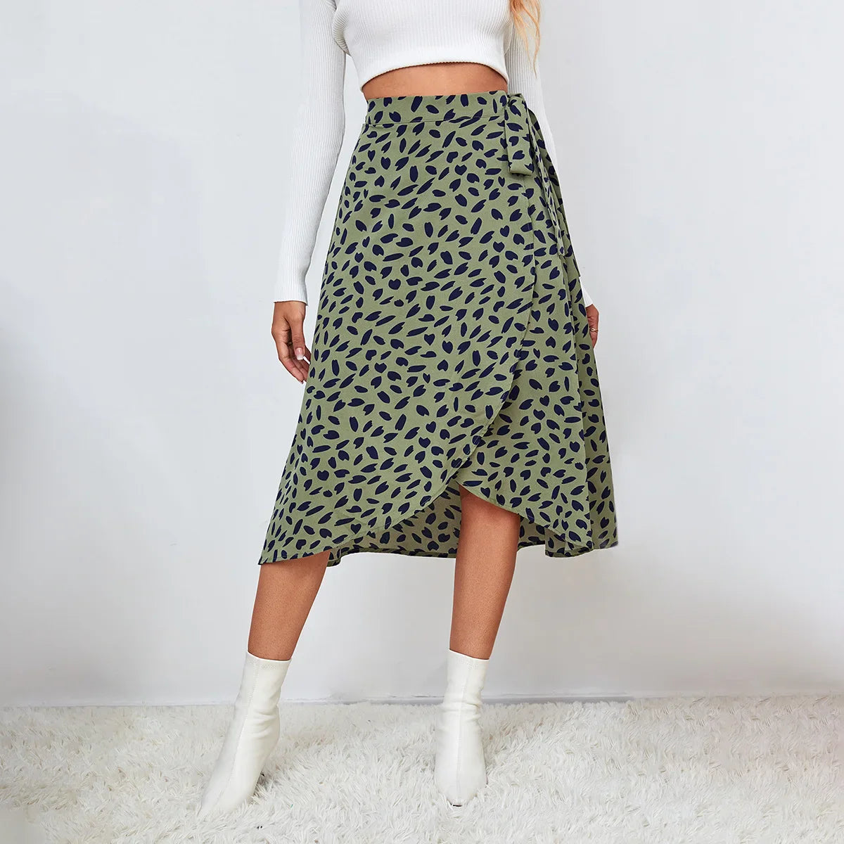 Falda Elegante Con Caída Premium De Lujo La Fera