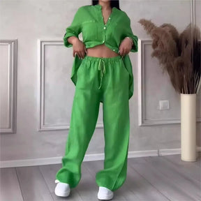 Conjunto de Lino Premium Fresco y Muy Versátil Nueva