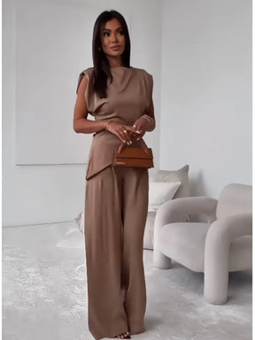 Conjunto Mujer Elegante Caída Sedosa Y Versátil Melina