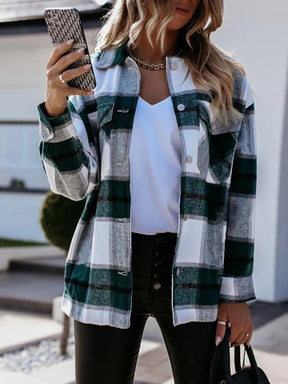 Camisa A Cuadros Mujer Ajustada Tejido Ligero Suave Rois