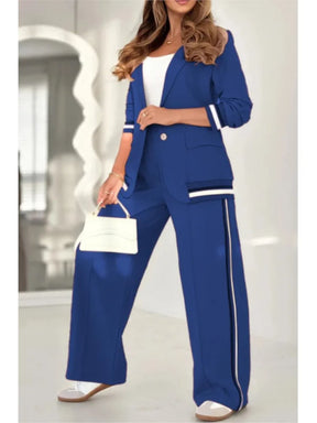 Conjunto Mujer Chaqueta Pantalón Tacto Suave Luiza