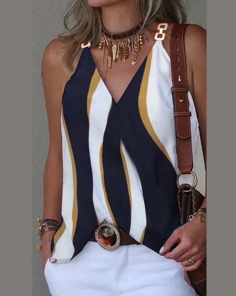 Camisa Mujer Verano Ligera Poliéster Con Estilo