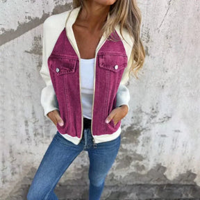 Chaqueta Mujer Ligera Moderna Con Textura Suave Muy Lia