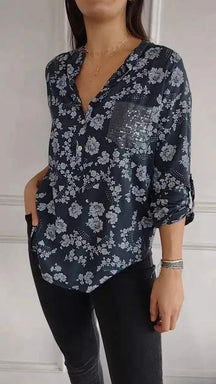 Camisa Mujer Confort Ligero Y Versátil Marine