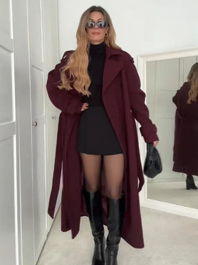 Abrigo Mujer Corte Amplio Calido Ligero Caroline