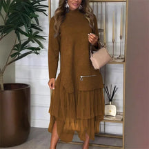 Vestido Leona Elegante Con Caída Impecable Y Versátil Leona